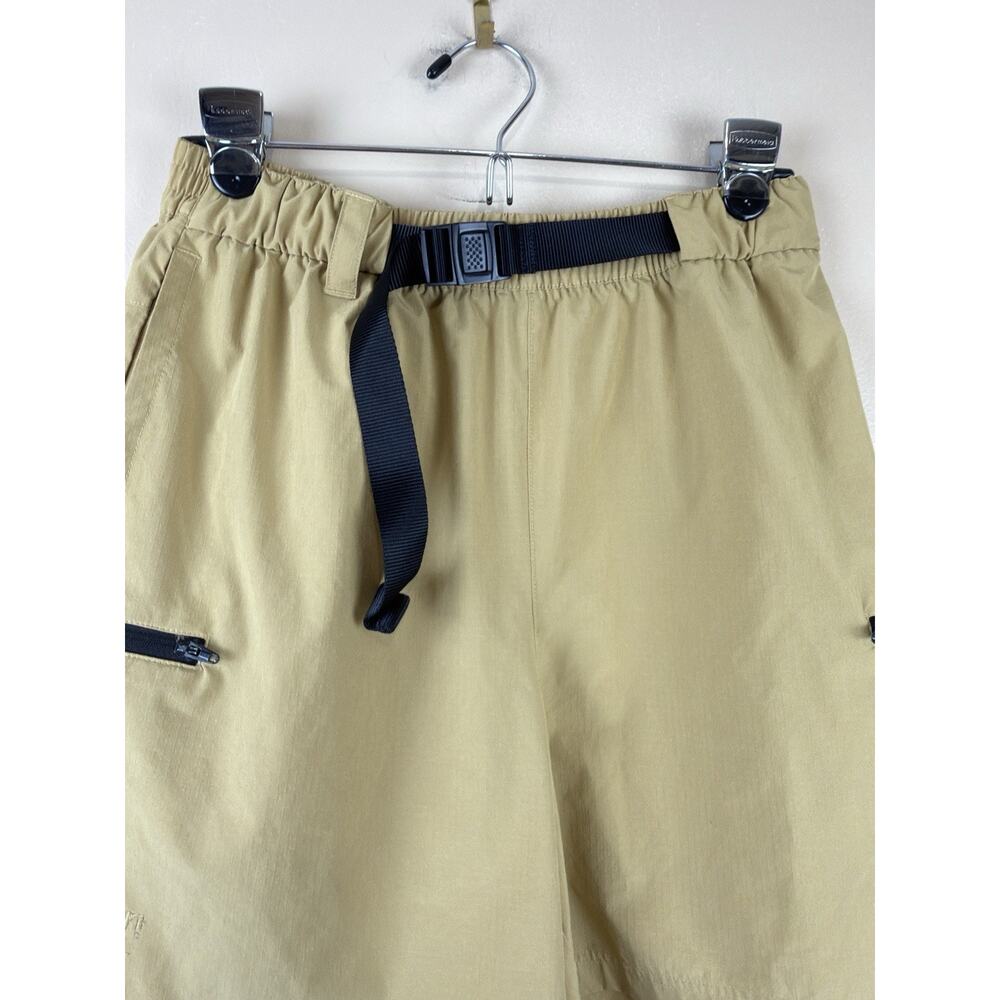 Adidas Men’s Shorts Size M Khaki Belted Hiking Gorpcore Cargo Pockets - Picture 2 of 12